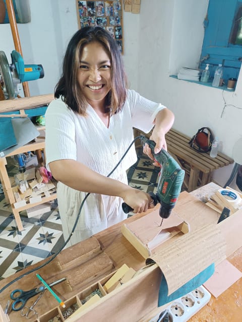 Milos: Zoulias Wood Workshop Experience,craft a wooden bag - Key Points