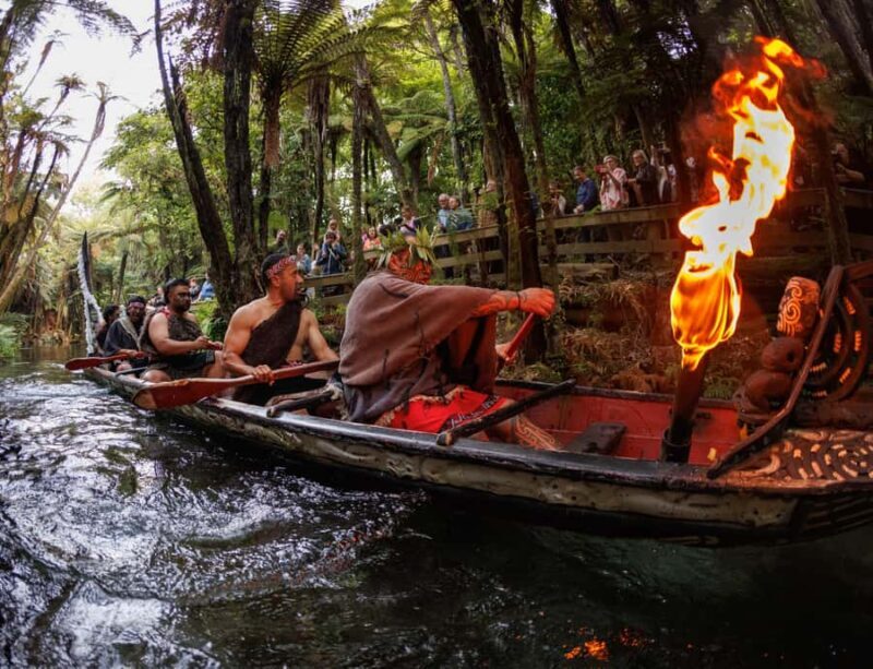 MITAI MAORI VILLAGE Night XP & Polynesian Spa from Auckland - The Maori Cultural Evening at Mitai Village