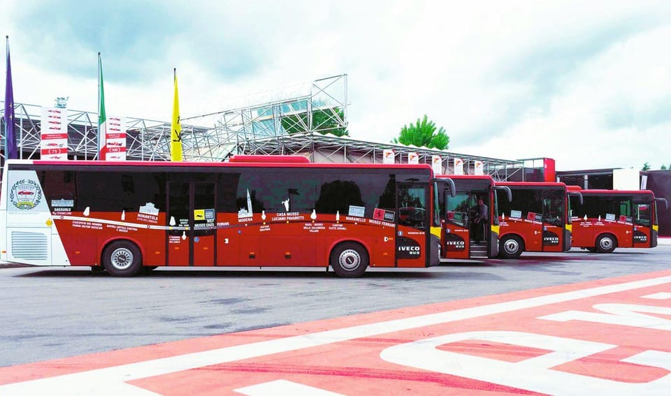 Modena and Maranello: Bus Transfer and Ferrari Museum Ticket - Key Points