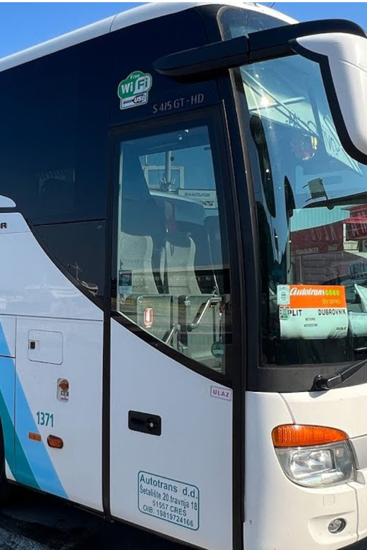 Modern Bus Transfer Between Dubrovnik and Zadar - Good To Know