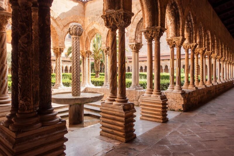 Monreale Cloister Ticket With Audio App - Exploring the Cloister Fountain