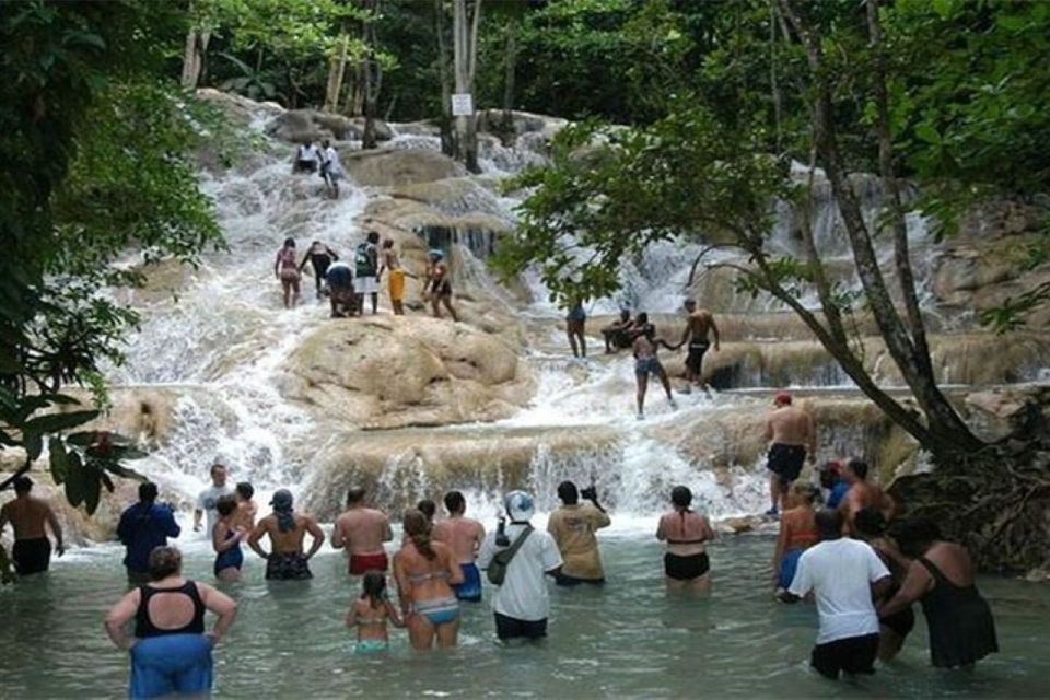 Montego Bay: Dunns River Falls and Shopping Guided Tour - Key Points