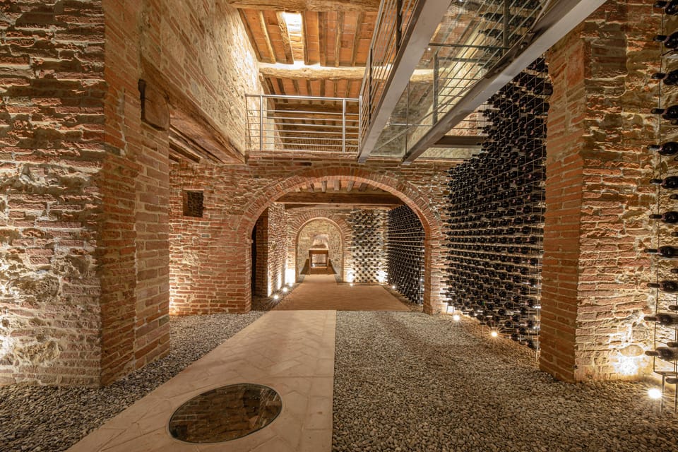 Montepulciano Caveau di Evelina Experience 3 old vintages tasting - The Setting: An Underground Wine Sanctuary