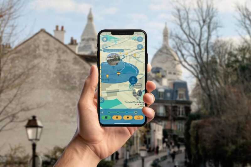 Montmartre Walking Tour With Smartphone App - Unique Alternate Reality Experience