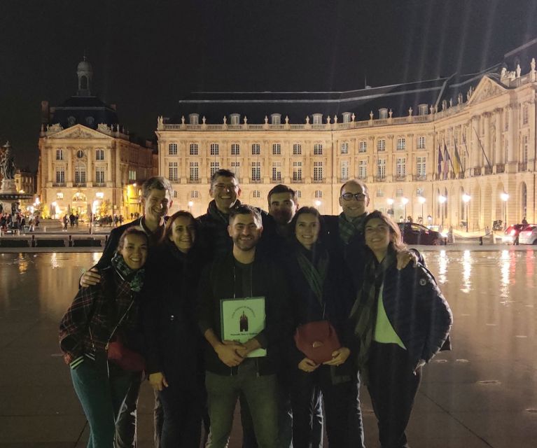 Moonlit Bordeaux Night Walk : Secrets - Wine & Cheese Finale - Taking in the Vibrant Place De La Victoire