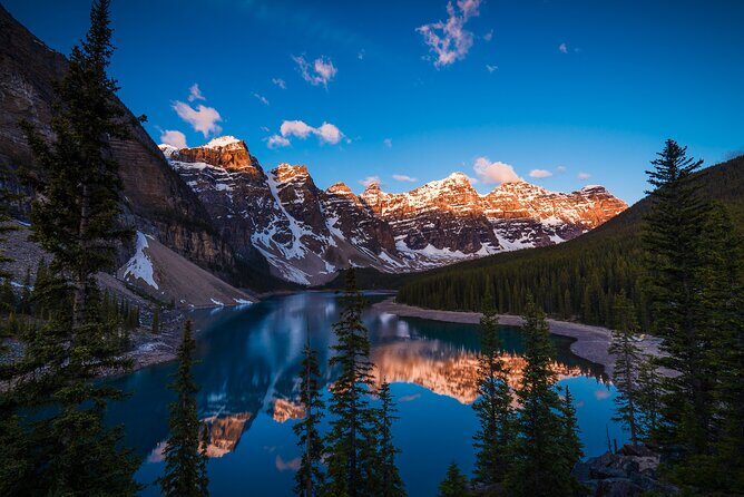Moraine Lake Sunrise Magic Premium Tour from Canmore Banff - Key Points