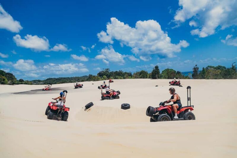 Moreton Island: Tangalooma ATV Quad Bike and Helicopter Tour - Key Points