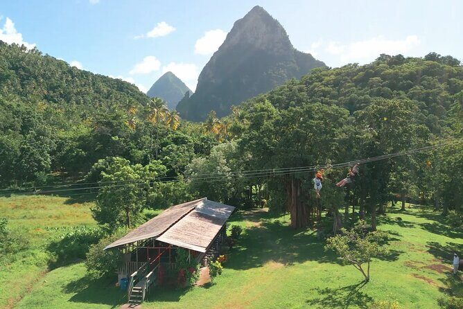 Morne Coubaril 3 in 1 Zipline Rum Chocolate and Lunch Experience - Key Points