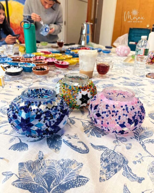 Mosaic CANDLE HOLDER Workshop in Voorhees, NJ - Key Points
