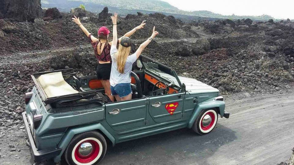 Mount Batur: Private Volkswagen Jeep Volcano Safari - Scenic Rice Paddy Landscapes