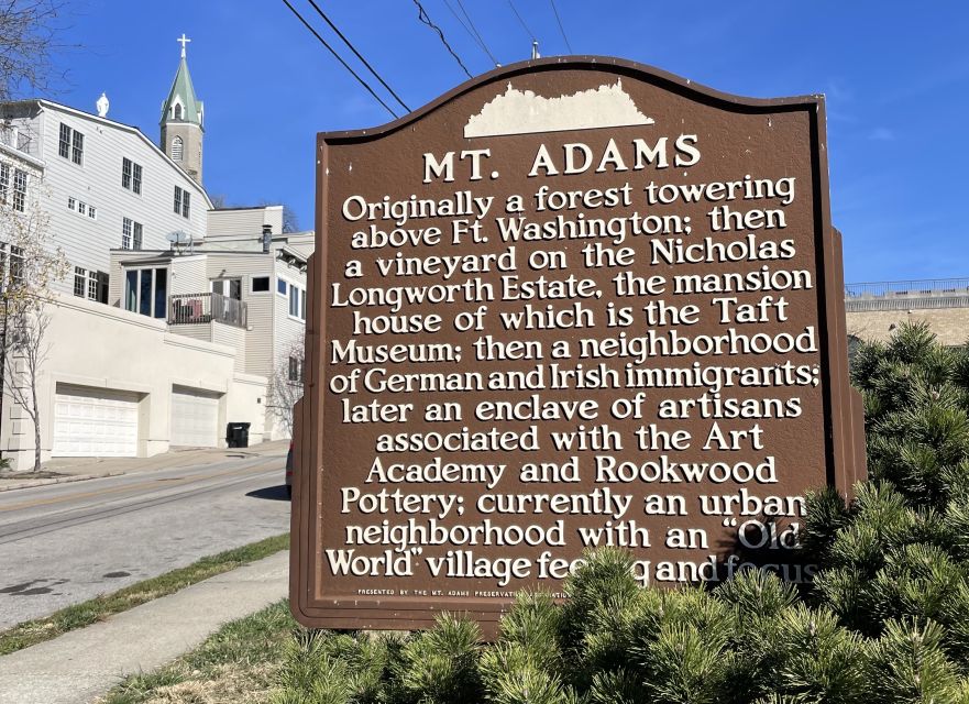 Mt Adams Historic, Cincinnati, App/GPS Audio Walking Tour - Flexible Booking and Cancellation Options