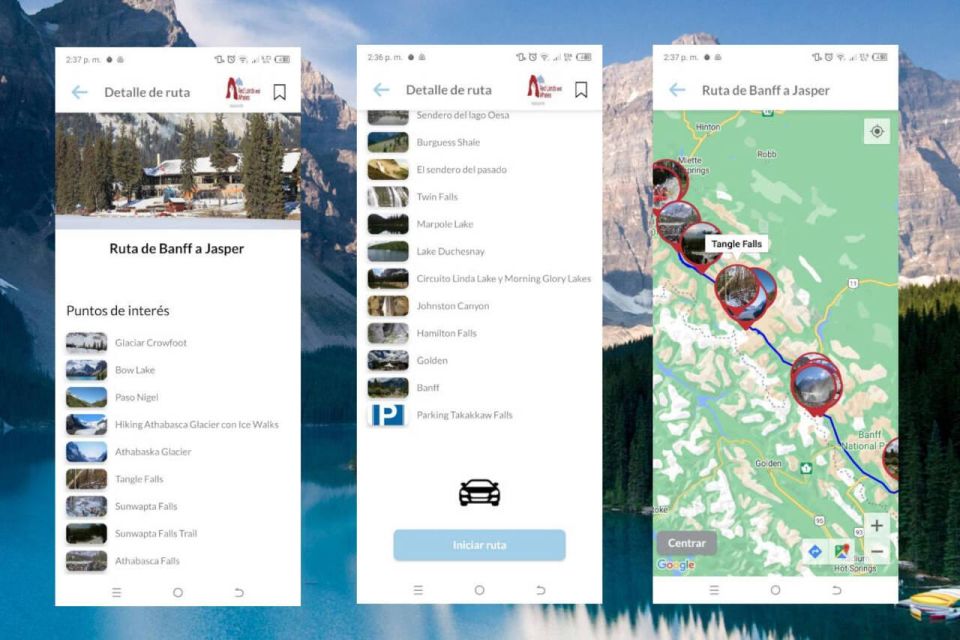 Multilingual Audio Guide to Rocky Mountain Canada - Redeeming the Route Code