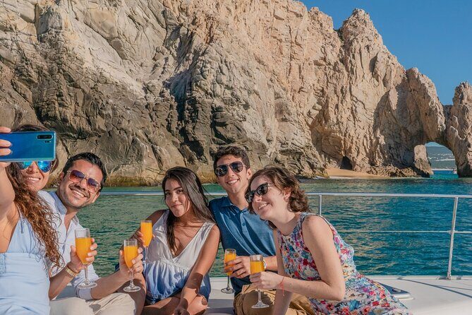 Multimillion Yacht Cabo Cruise Sunset or Snorkel Optional PICKUP! - Key Points