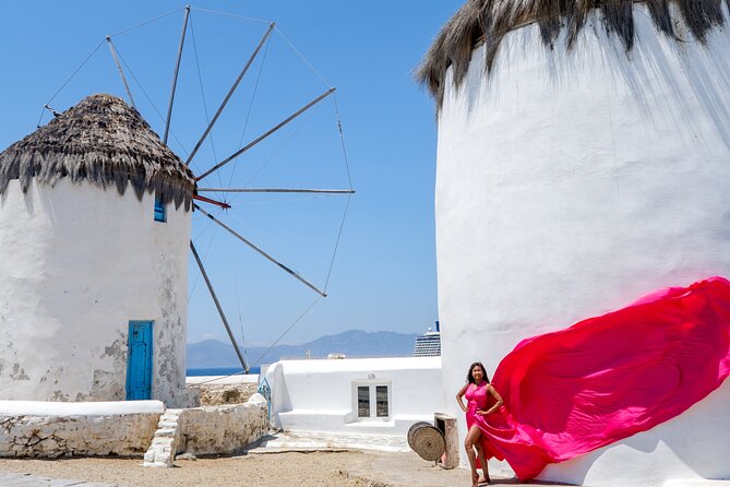 Mykonos Flying Dress Photoshoot - Photographer and Equipment