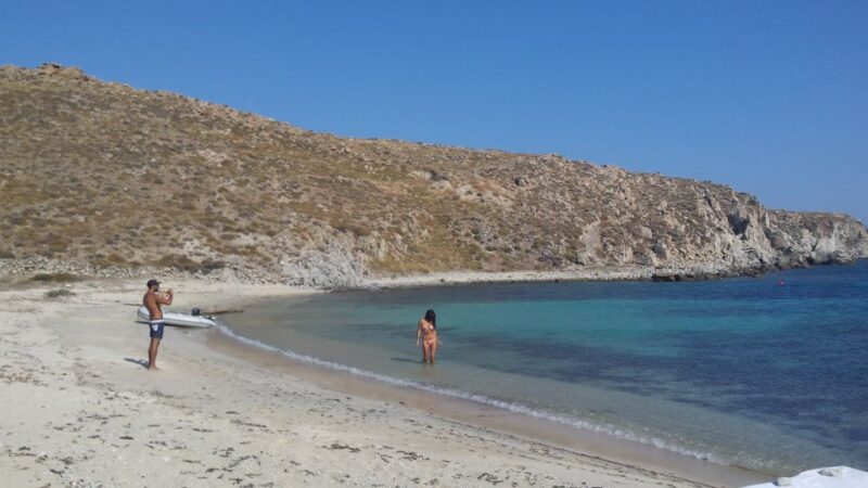 Mykonos: South Beaches & Rhenia Yacht Cruise With Transfers - Pricing and Inclusions