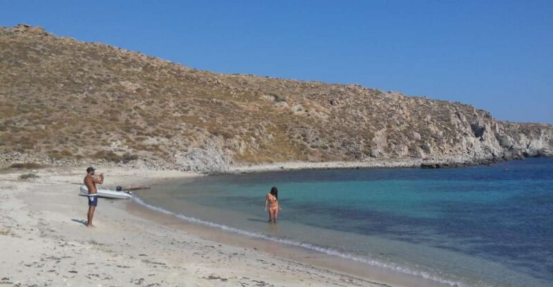 Mykonos: South Beaches & Rhenia Yacht Cruise With Transfers - Itinerary and Experience