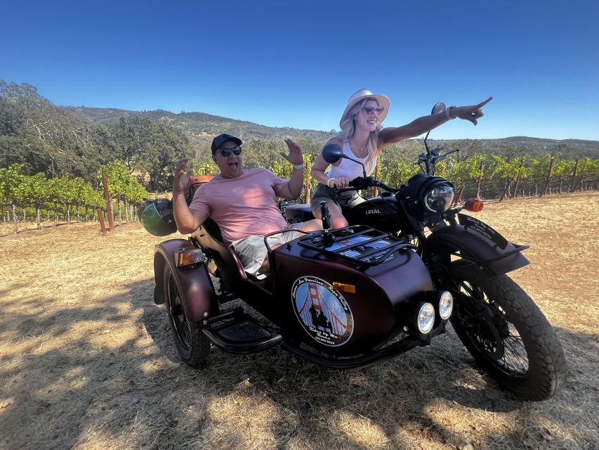 Napa Valley: Napa Valley Guided Sidecar Tour With 3 Wineries - Cancellation Policy and Highlights