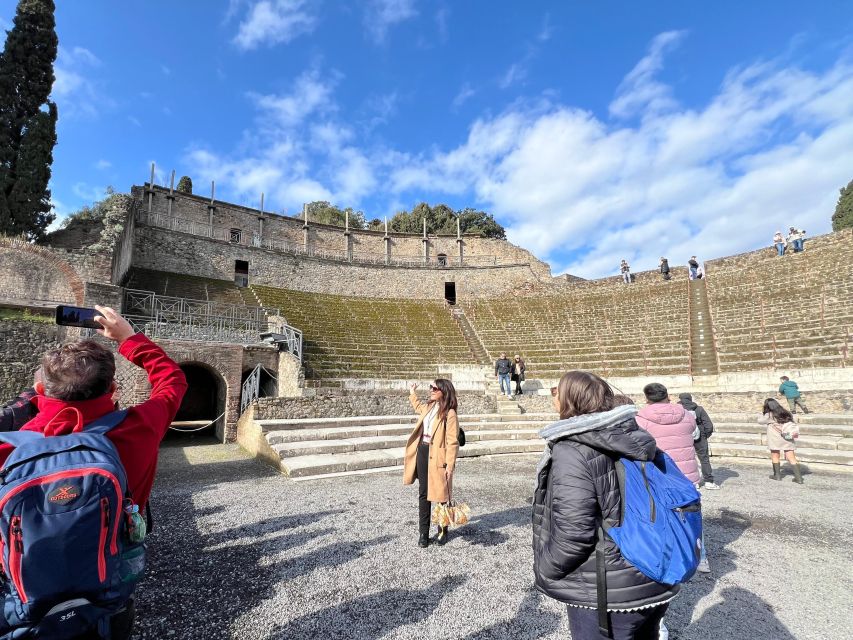 Naples: Pompeii & Mt. Vesuvius Day Trip With Tickets & Lunch - Transportation and Commentary