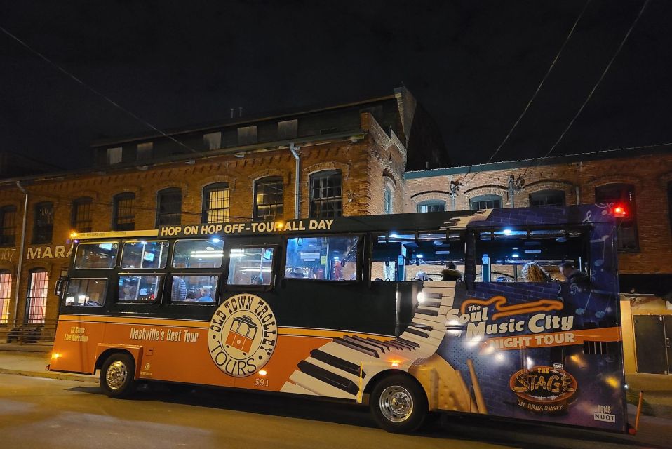 Nashville: Music City Nighttime Trolley Tour - Nighttime Exploration