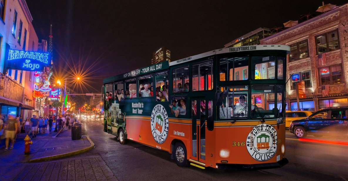 Nashville: Music City Nighttime Trolley Tour - Diverse Music Genres