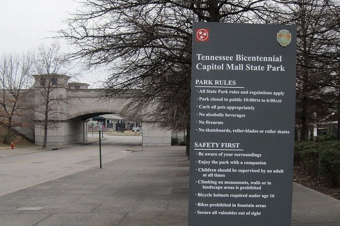 Nashville's Bicentennial Capitol Mall State Park: A Self-Guided Audio Tour - Accessibility Options