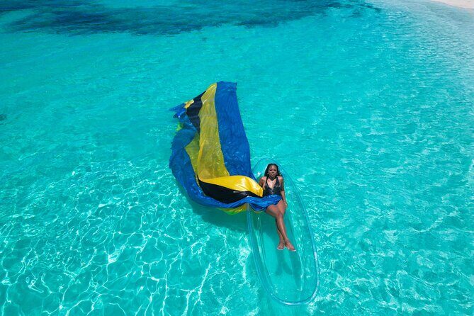 Nassau Clear Kayak Drone Photoshoot- Floating Dress - Why This Tour Offers Good Value