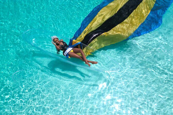Nassau Clear Kayak Drone Photoshoot- Floating Dress - The Sum Up