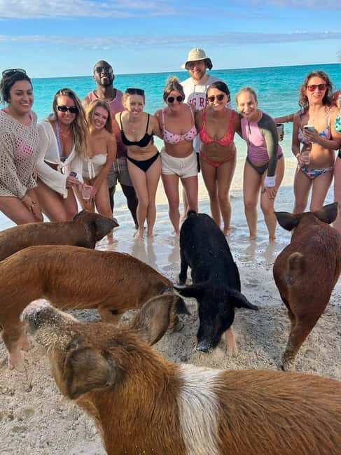 Nassau: Full-Day Party Catamaran with Private Beach & Lunch - Relaxing on the Private Beach