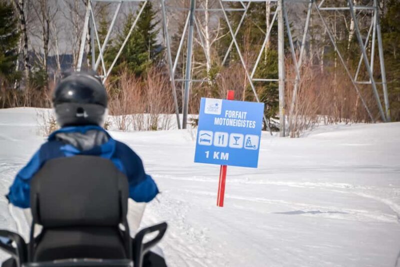 Near Tadoussac: Mont Valin and Saguenay Fjord Mini Snowmobile Raid - An Authentic Quebec Winter Adventure