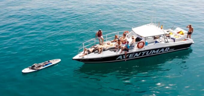 Nerja: Maro Waterfall Boat Trip With Paddleboarding & Drink - Stops Along the Way