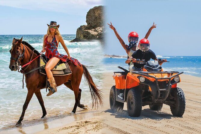 NEW!! Combo ATV & Horseback Ride. Beach & Desert. Tequila Tasting - Key Points