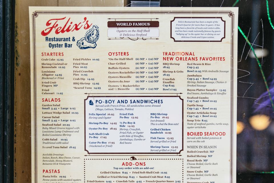 New Orleans: French Quarter Food Tour With Tastings - Flavorful Food Tastings