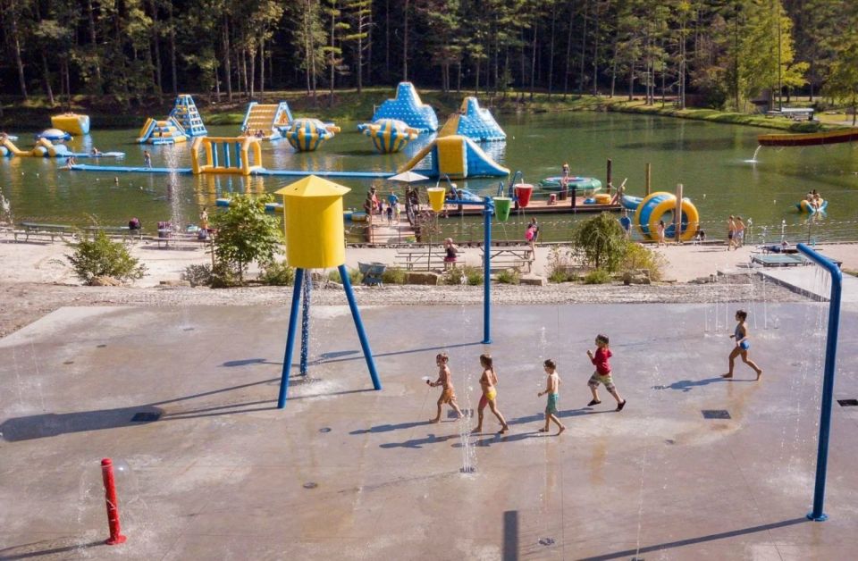 New River Gorge Waterpark - Morning Half Day Pass - Inflatable Fun and Climbing Adventure