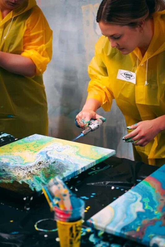 New York: Private Fluid Art Class with Supplies - Introduction
