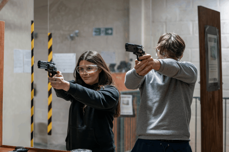 Newton Abbot: Rifle, Pistol and Simulator Combo Package - Booking Flexibility