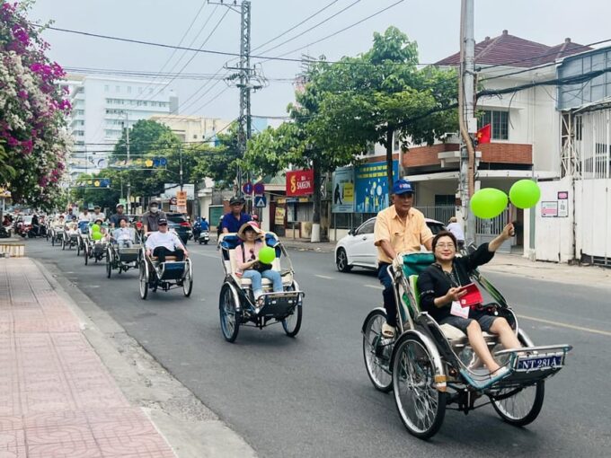 NHA TRANG CYCLO TOUR- FREE FOOD- FREE 60M LUXURY MASSAGE - Cyclo Ride Through the City
