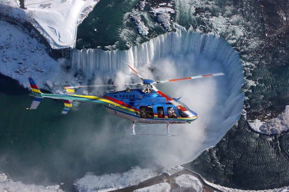 Niagara Falls, On: Helicopter Ride With Boat & Skylon Lunch - Itinerary Overview