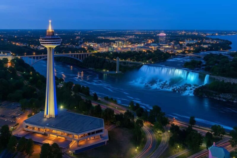 Niagara Falls: Skylon Tower, Fireworks & Walking Tour Canada - Starting Point and First Impressions