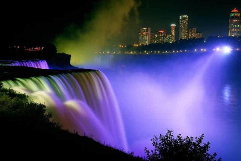 Niagara Falls, USA: Nightlight Experience with Fireworks - Key Points