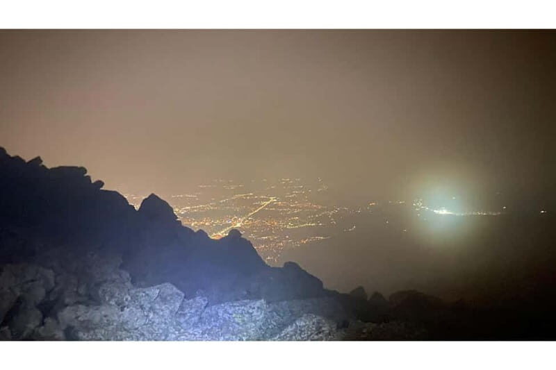 Night view of Sofia, mountain hiking tour to Kamen del Peak. - Key Points