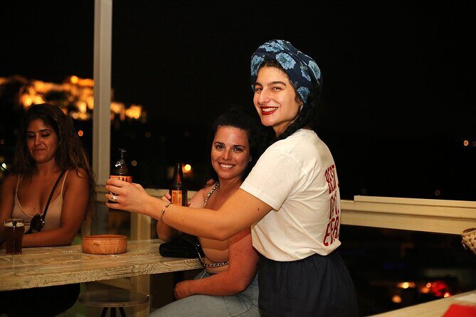Nightlife Athens Tour inc. rooftops, tastings & 3 drinks - Key Points
