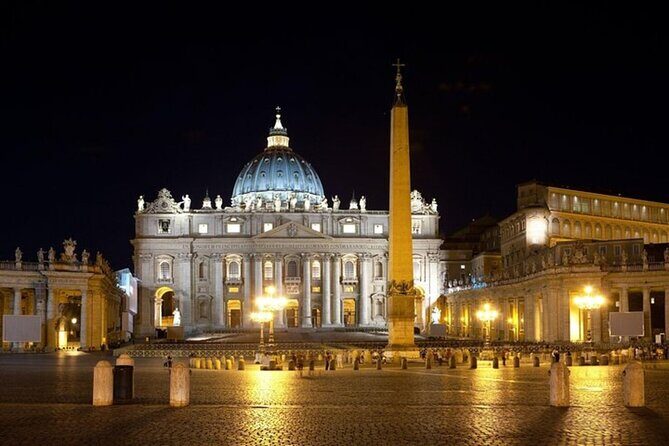 Nightscape Elegance: Rome After Dark with Golf Cart - Key Points
