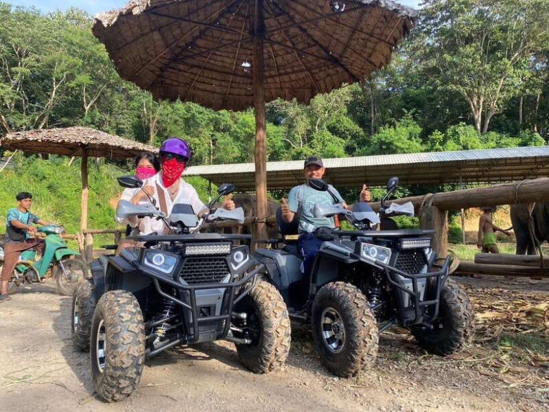No.1 ATV 3 Hrs Mae Wang,Elephant Feeding&Rafting&Waterfall - Key Points