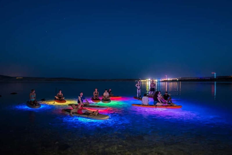 Novalja: Glowing Standup Paddleboard Guided Night Tour - Key Points