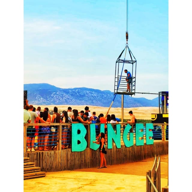 Novalja: Zrce Beach Tandem Bungee Jumping Experience - Key Points