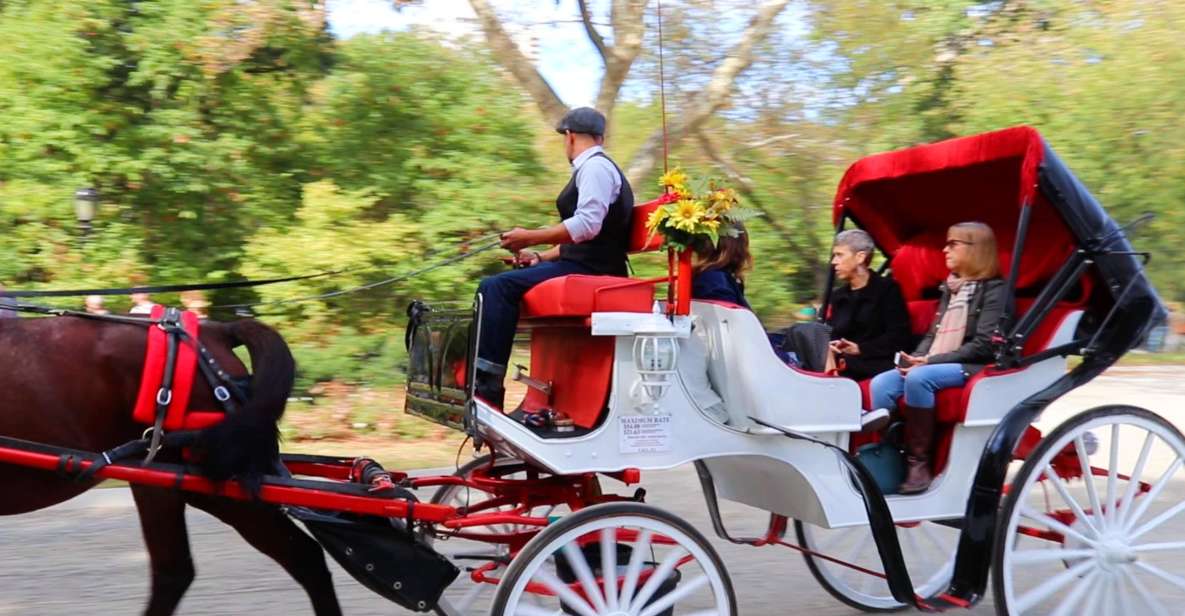 NYC: Guided Standard Central Park Carriage Ride (4 Adults) - Inclusions and Exclusions