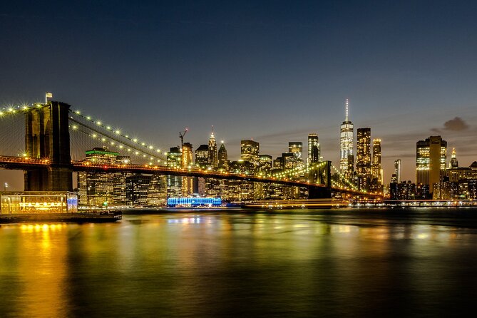 NYC: Harbor Skyline and NYC Lights and Statue of Liberty - Iconic Landmarks Along the Cruise Route