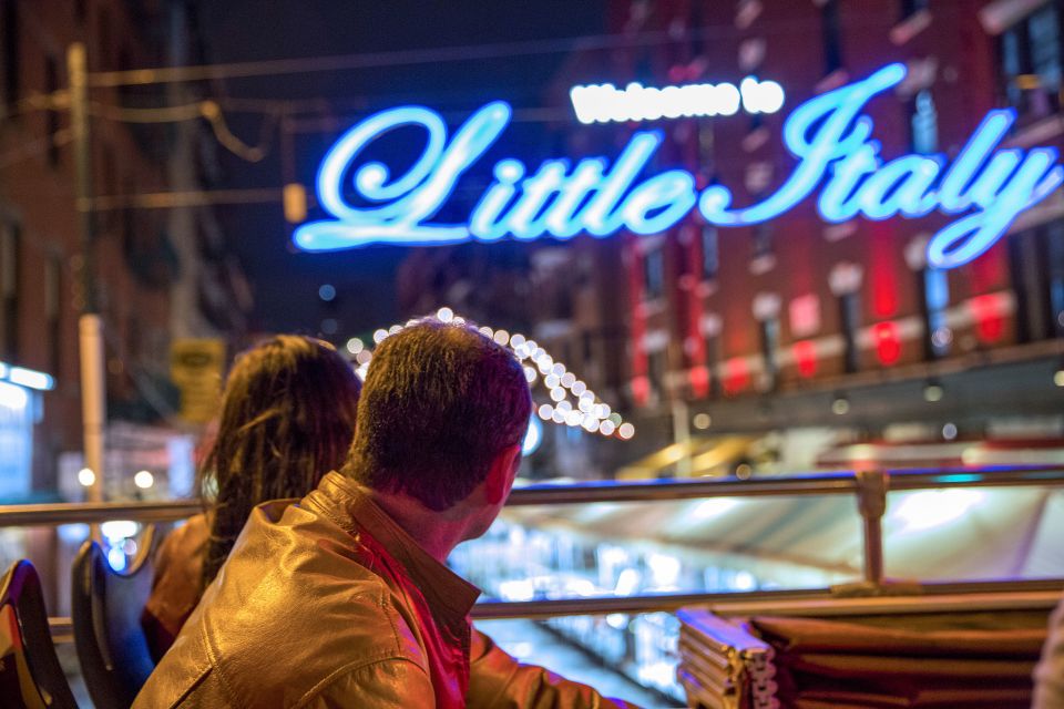 Nyc: Sightseeing Night Tour by Open-Top Bus With Live Guide - Tour Highlights