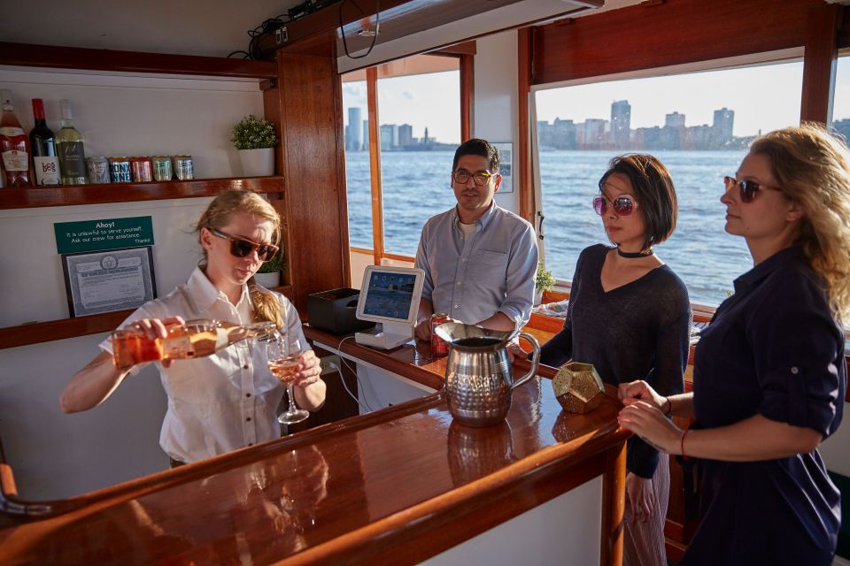 Nyc: Sunset Cruise on a Small Yacht With a Drink - Key Points