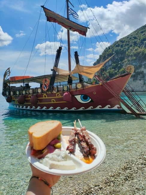 Nydri: Sailing Through History. Daily Cruise with Beach BBQ - Key Points